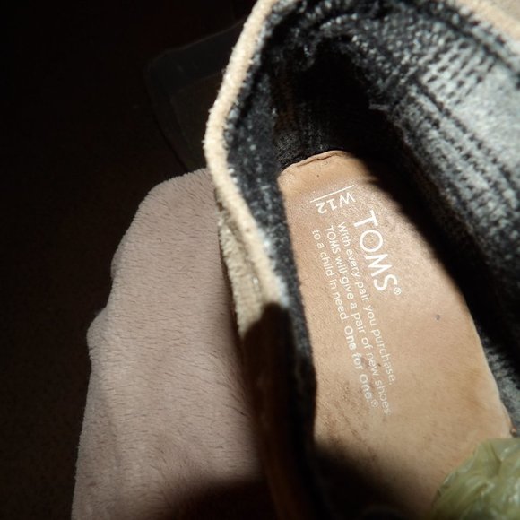 Toms Wedge Heel Lace Booties Sz W12 - Picture 9 of 9